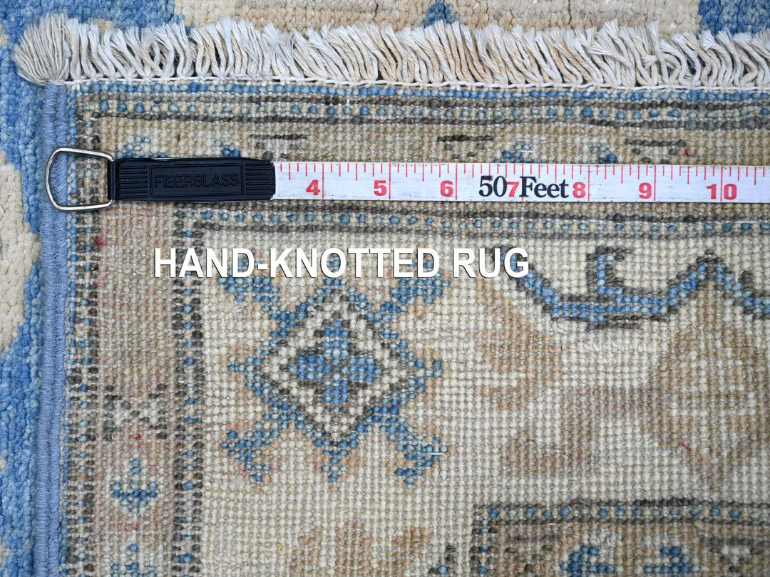 2'9" x 4'2" New Hand Knotted Blue Wool Rectangle Oriental Rug - MOA10222217