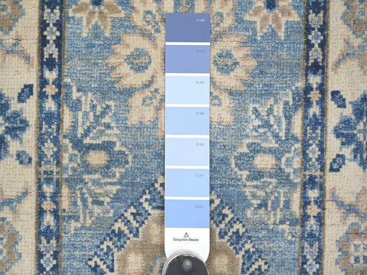 1'11" x 6'1" New Hand Knotted Blue Wool Runner Oriental Rug - MOA10222219