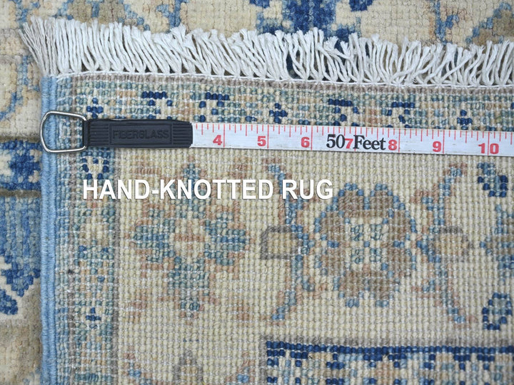 1'11" x 6'1" New Hand Knotted Blue Wool Runner Oriental Rug - MOA10222219