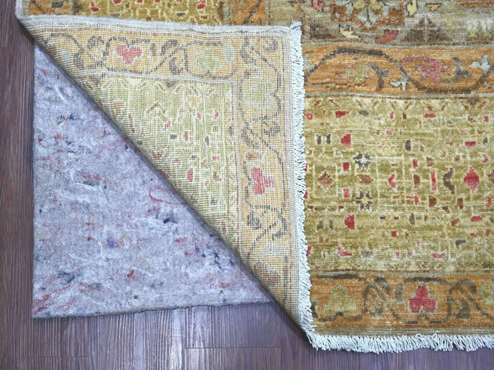 9'11" x 13'0" New Hand Knotted Grey Wool Rectangle Oriental Rug - MOA10222221