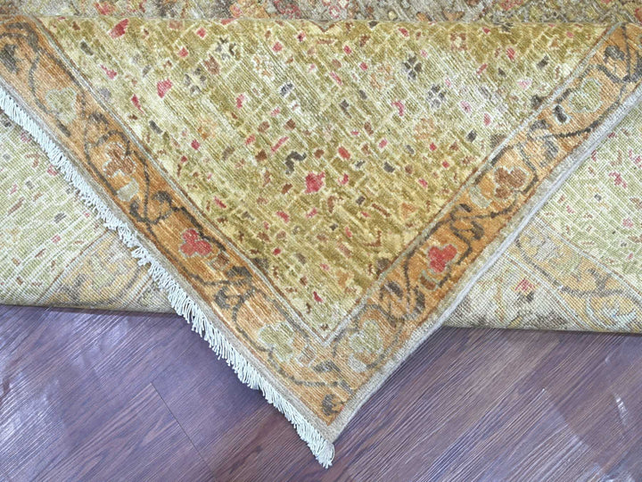 9'11" x 13'0" New Hand Knotted Grey Wool Rectangle Oriental Rug - MOA10222221