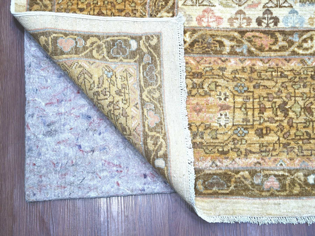 9'10" x 13'9" New Hand Knotted Ivory Wool Rectangle Oriental Rug - MOA10222223