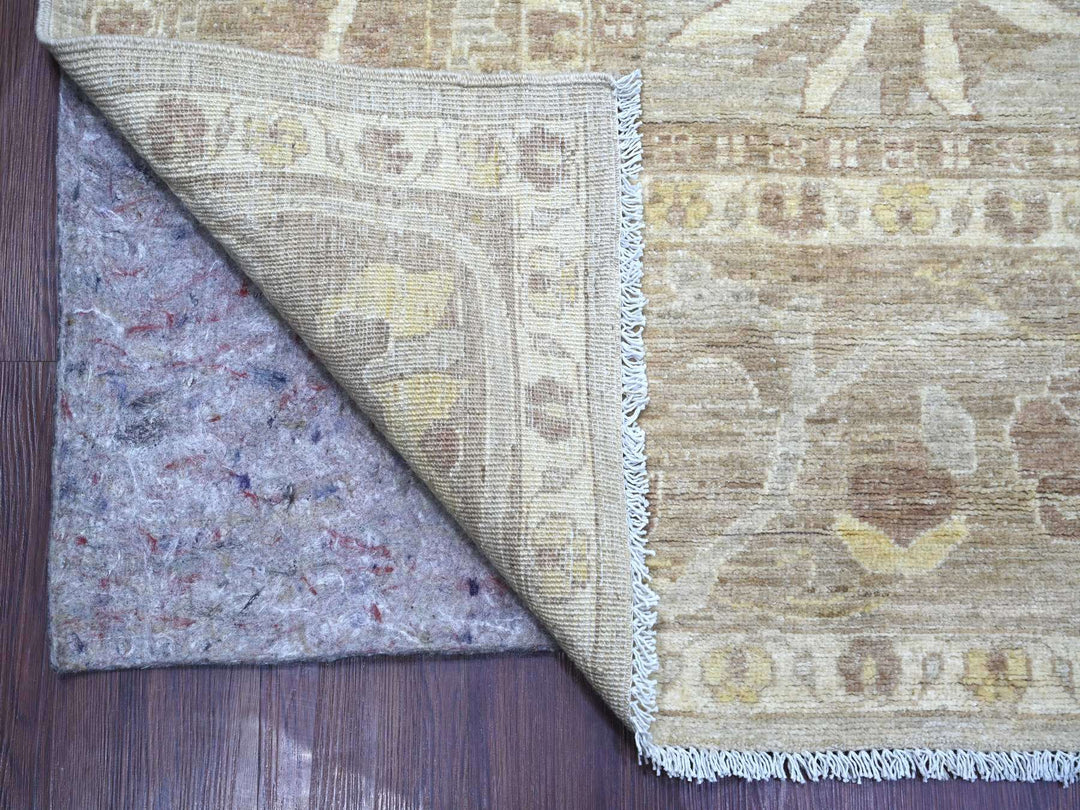 8'8" x 11'11" New Hand Knotted Grey Wool Rectangle Oriental Rug - MOA10222227