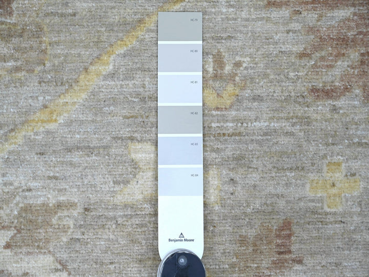 8'8" x 11'11" New Hand Knotted Grey Wool Rectangle Oriental Rug - MOA10222227