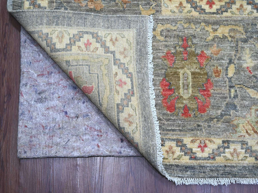 10'0" x 13'9" New Hand Knotted Grey Wool Rectangle Oriental Rug - MOA10222228