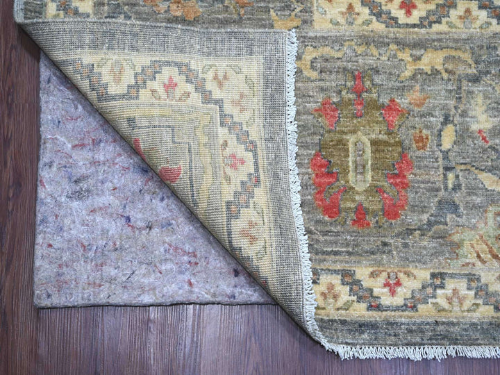 10'0" x 13'9" New Hand Knotted Grey Wool Rectangle Oriental Rug - MOA10222228