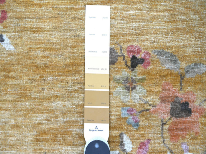 8'0" x 9'7" New Hand Knotted Brown Wool Rectangle Oriental Rug - MOA10222231