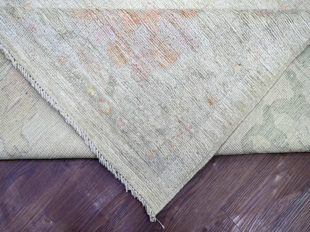 11'9" x 14'6" New Hand Knotted Grey Wool Rectangle Oriental Rug - MOA10222232