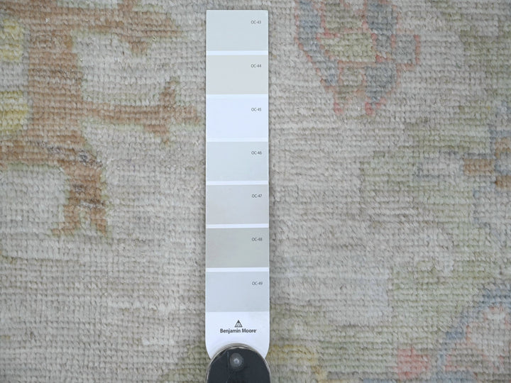 11'8" x 14'11" New Hand Knotted Grey Wool Rectangle Oriental Rug - MOA10222235