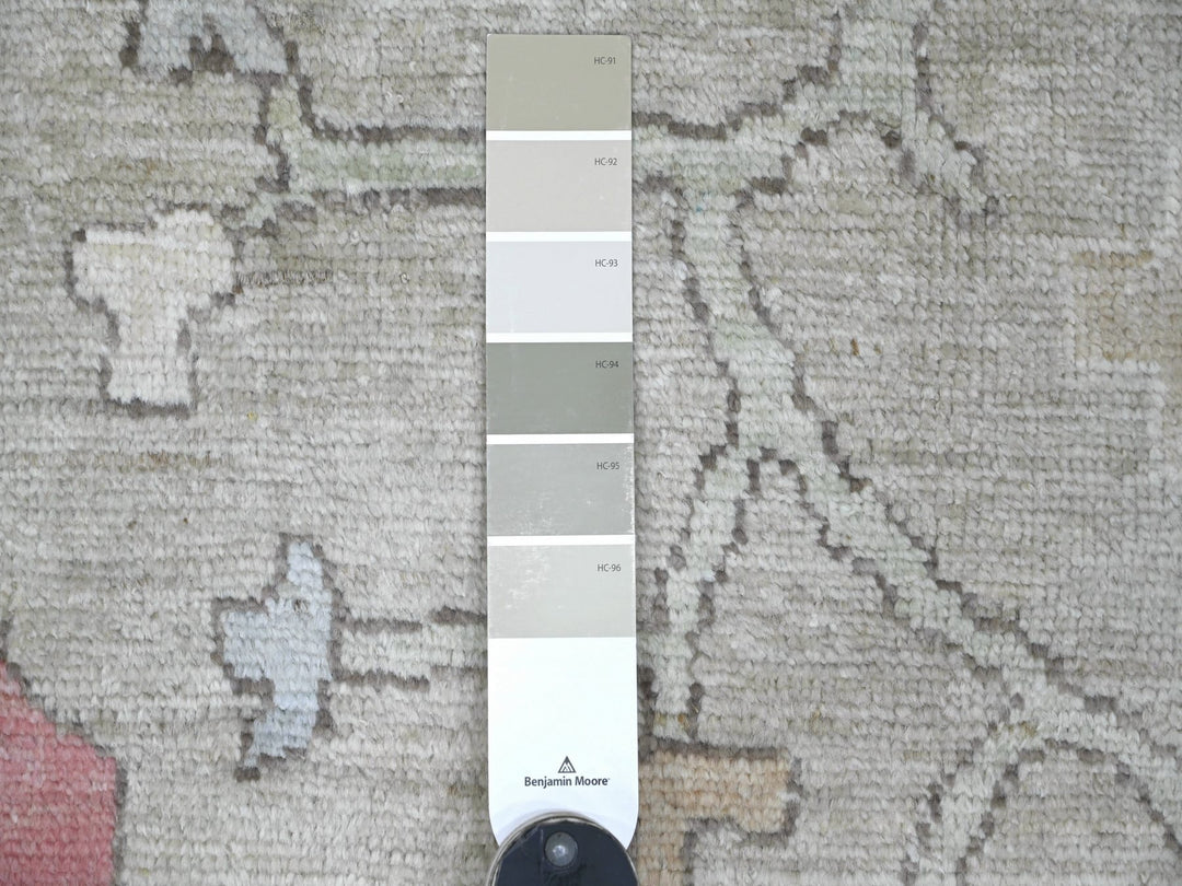 11'11" x 15'8" New Hand Knotted Green Wool Rectangle Oriental Rug - MOA10222238