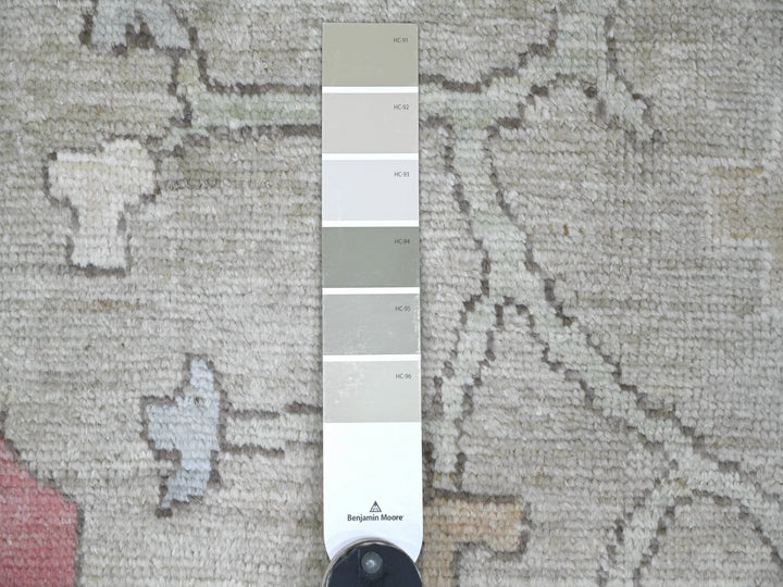 11'11" x 15'8" New Hand Knotted Green Wool Rectangle Oriental Rug - MOA10222238