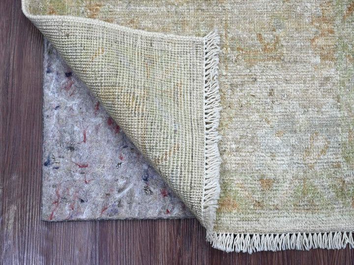 2'1" x 2'11" New Hand Knotted Grey Wool Rectangle Oriental Rug - MOA10222240