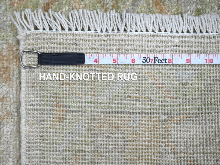 2'1" x 2'11" New Hand Knotted Grey Wool Rectangle Oriental Rug - MOA10222240
