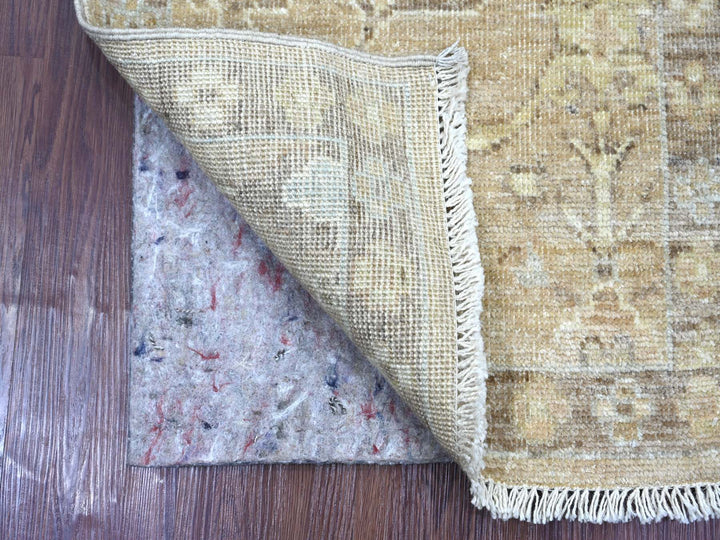 1'11" x 3'0" New Hand Knotted Brown Wool Rectangle Oriental Rug - MOA10222241