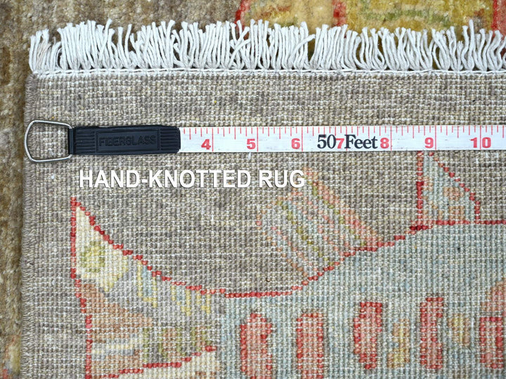 2'7" x 5'10" New Hand Knotted Brown Wool Runner Oriental Rug - MOA10222245