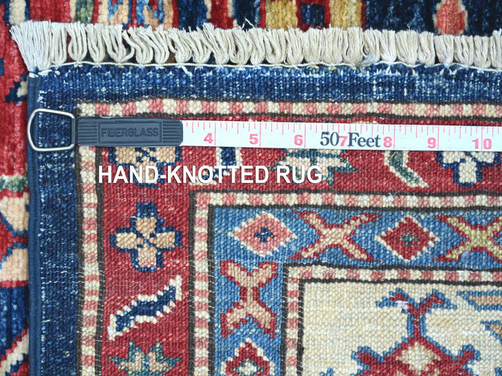 4'10" x 7'5" New Hand Knotted Blue Wool Rectangle Oriental Rug - MOA10222256