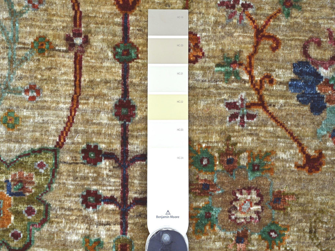 3'3" x 4'9" New Hand Knotted Ivory Wool Rectangle Oriental Rug - MOA10222258