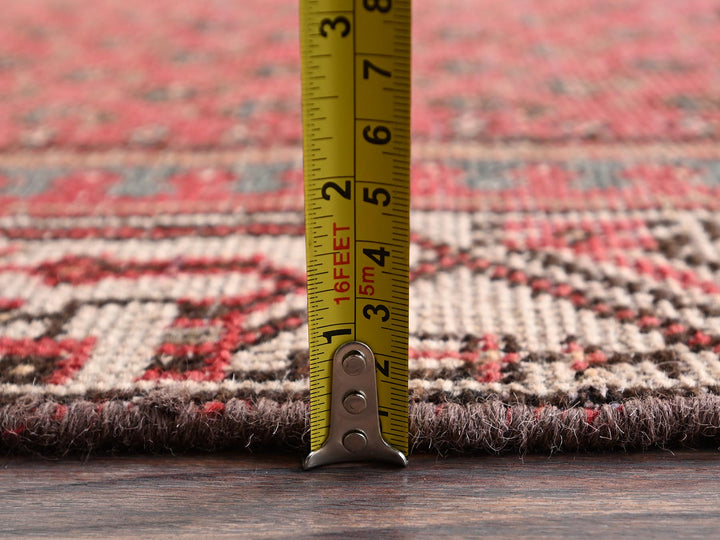 3'0" x 9'5" Vintage Hand Knotted Red Wool Runner Oriental Rug - MOA1022226