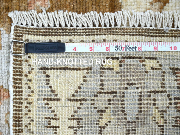 2'9" x 7'11" New Hand Knotted Brown Wool Runner Oriental Rug - MOA10222270