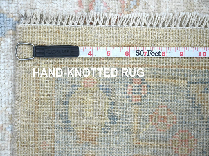 2'11" x 12'8" New Hand Knotted Ivory Wool Runner Oriental Rug - MOA10222272