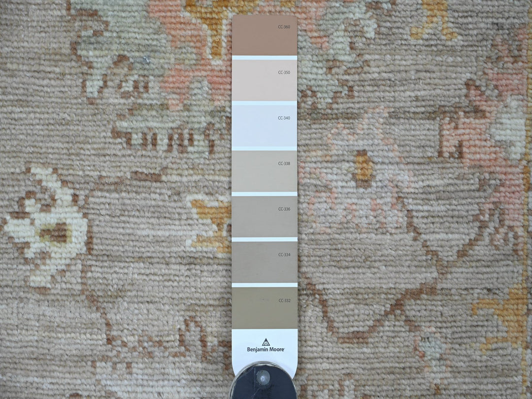 2'8" x 14'2" New Hand Knotted Brown Wool Runner Oriental Rug - MOA10222273