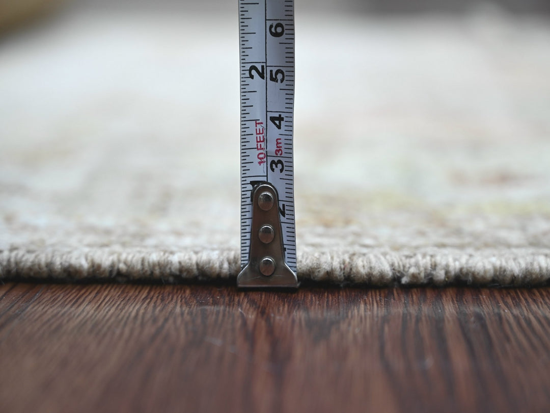 2'8" x 14'2" New Hand Knotted Brown Wool Runner Oriental Rug - MOA10222273