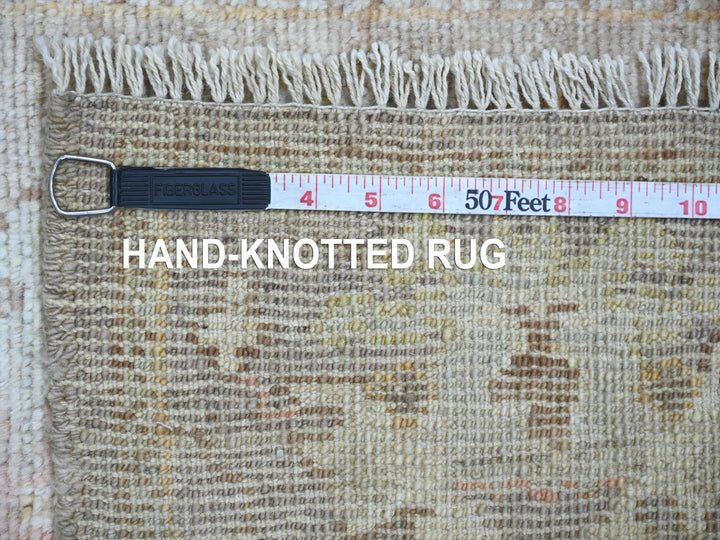 2'8" x 14'2" New Hand Knotted Brown Wool Runner Oriental Rug - MOA10222273