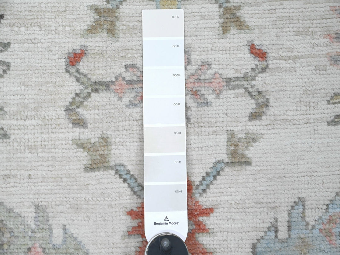 2'9" x 7'8" New Hand Knotted Ivory Wool Runner Oriental Rug - MOA10222274