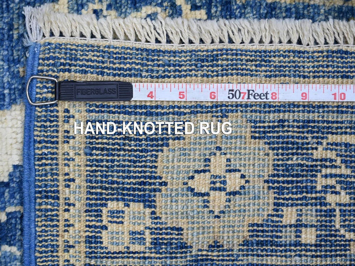 2'9" x 18'11" New Hand Knotted Blue Wool Runner Oriental Rug - MOA10222275