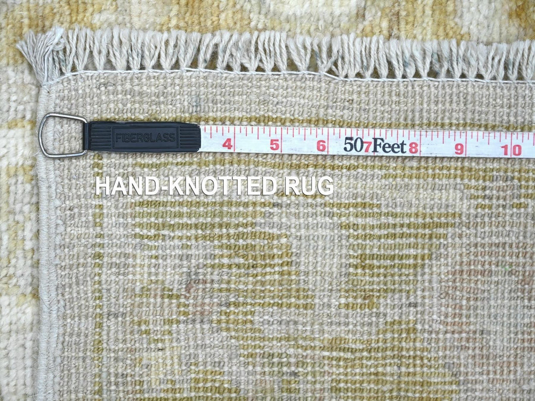 2'8" x 17'4" New Hand Knotted Grey Wool Runner Oriental Rug - MOA10222278