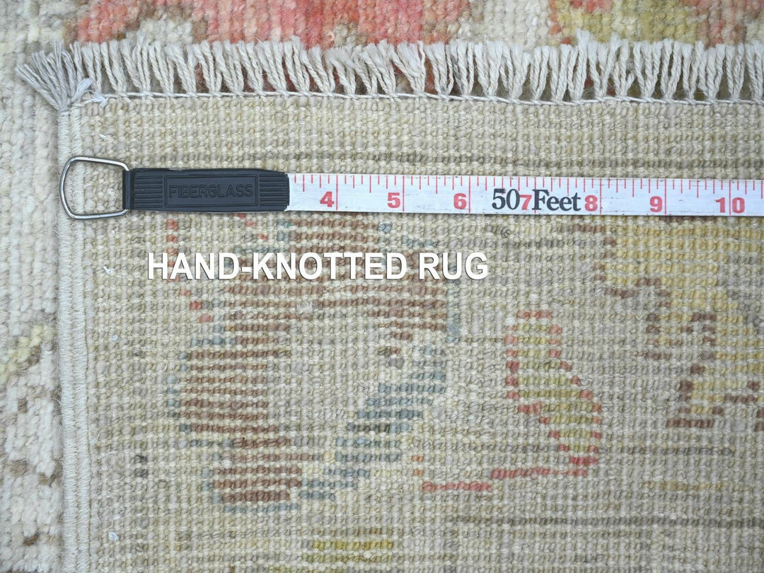 2'11" x 15'3" New Hand Knotted Grey Wool Runner Oriental Rug - MOA10222279