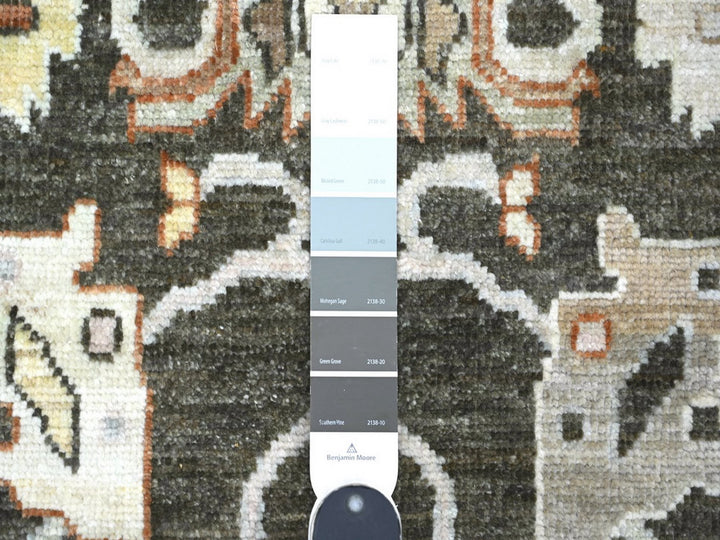 3'1" x 4'10" New Hand Knotted Brown Wool Rectangle Oriental Rug - MOA10222280