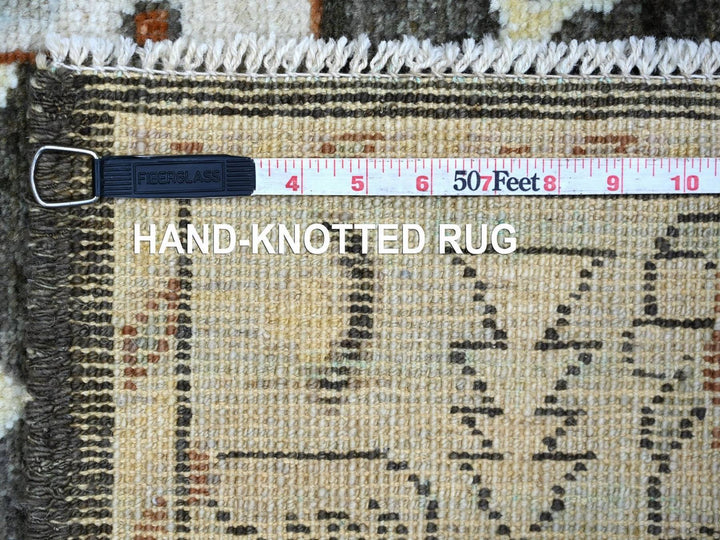 3'1" x 4'10" New Hand Knotted Brown Wool Rectangle Oriental Rug - MOA10222280