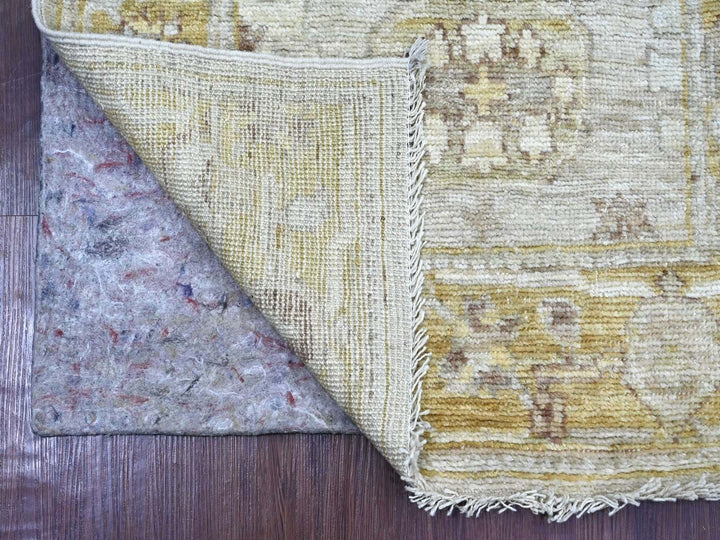 2'8" x 7'10" New Hand Knotted Grey Wool Runner Oriental Rug - MOA10222284