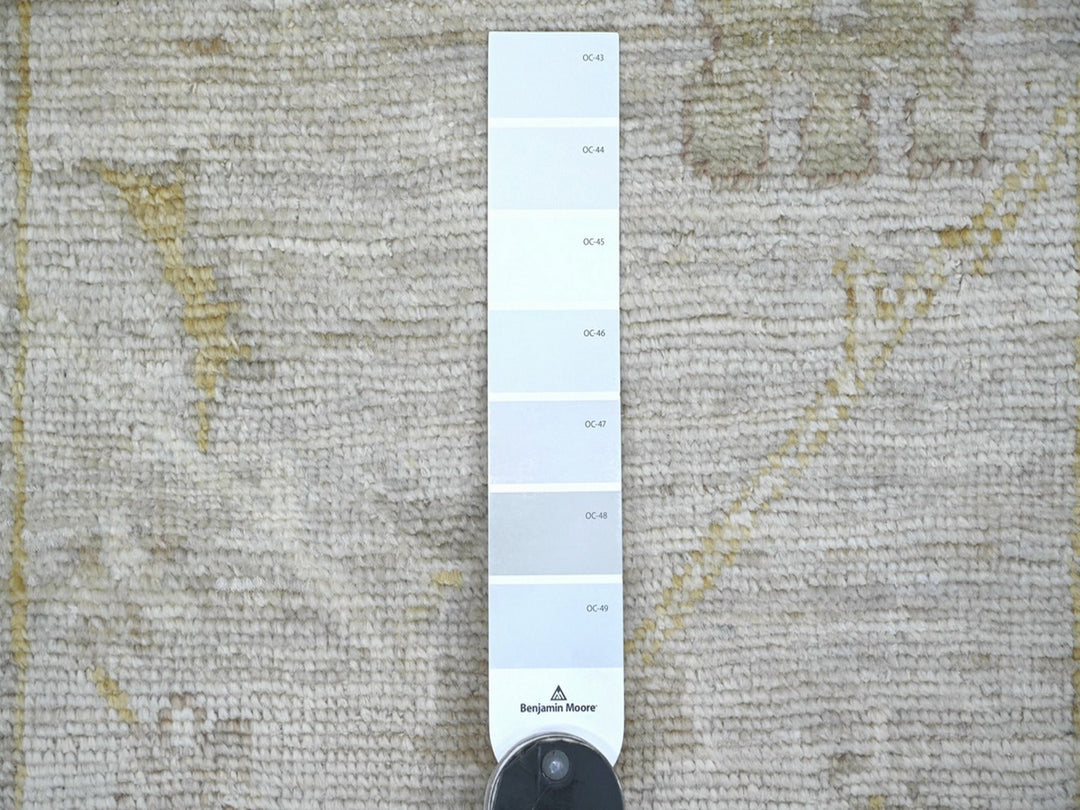 2'8" x 7'10" New Hand Knotted Grey Wool Runner Oriental Rug - MOA10222284