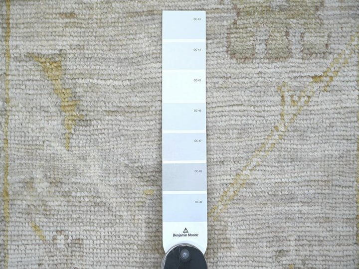 2'8" x 7'10" New Hand Knotted Grey Wool Runner Oriental Rug - MOA10222284
