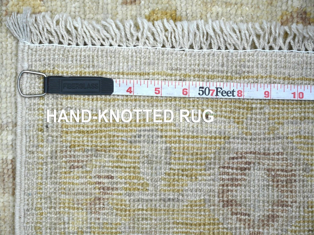 2'8" x 7'10" New Hand Knotted Grey Wool Runner Oriental Rug - MOA10222284
