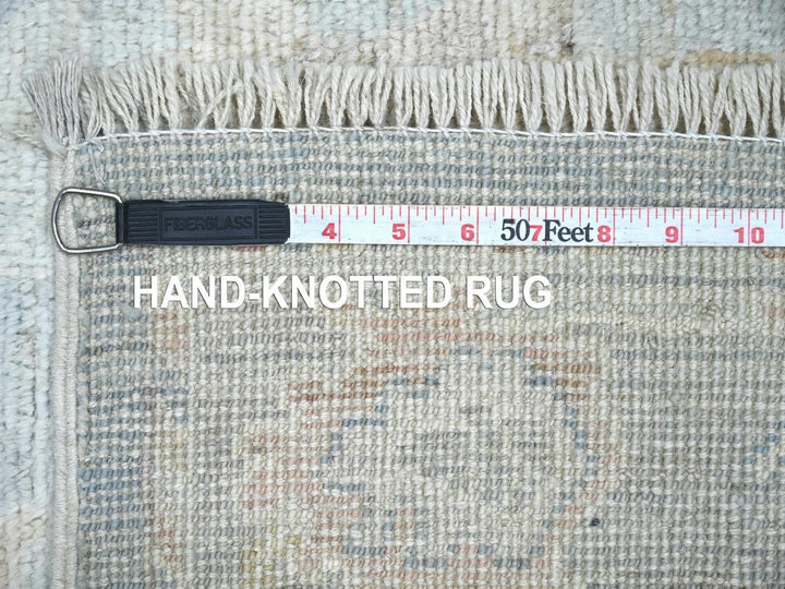 2'8" x 20'3" New Hand Knotted Blue Wool Runner Oriental Rug - MOA10222285