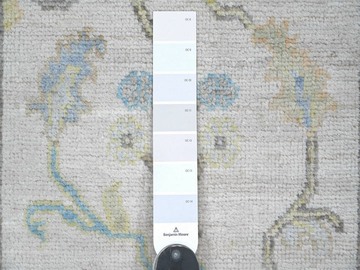 3'0" x 6'0" New Hand Knotted Grey Wool Runner Oriental Rug - MOA10222286