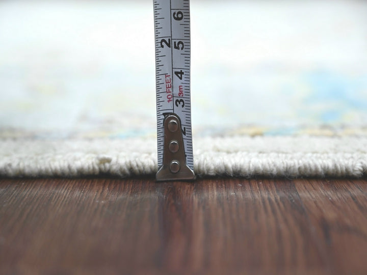 3'0" x 6'0" New Hand Knotted Grey Wool Runner Oriental Rug - MOA10222286