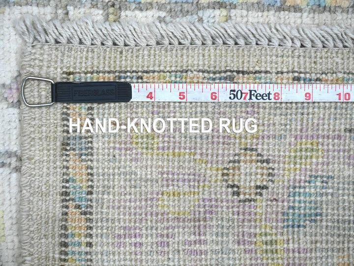 3'0" x 6'0" New Hand Knotted Grey Wool Runner Oriental Rug - MOA10222286