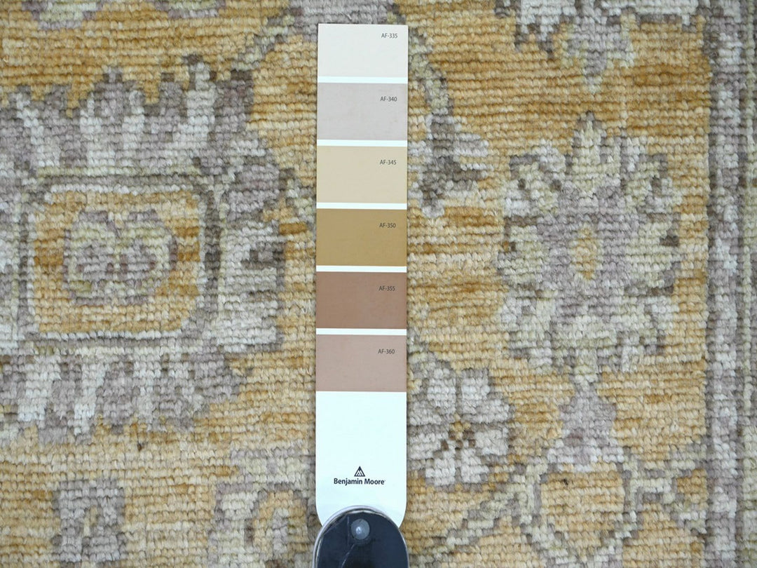 2'8" x 13'6" New Hand Knotted Brown Wool Runner Oriental Rug - MOA10222287