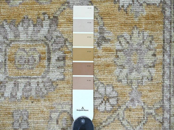 2'8" x 13'6" New Hand Knotted Brown Wool Runner Oriental Rug - MOA10222287