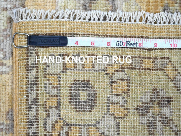 2'8" x 13'6" New Hand Knotted Brown Wool Runner Oriental Rug - MOA10222287