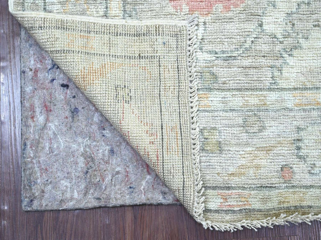 4'0" x 9'8" New Hand Knotted Grey Wool Runner Oriental Rug - MOA10222293