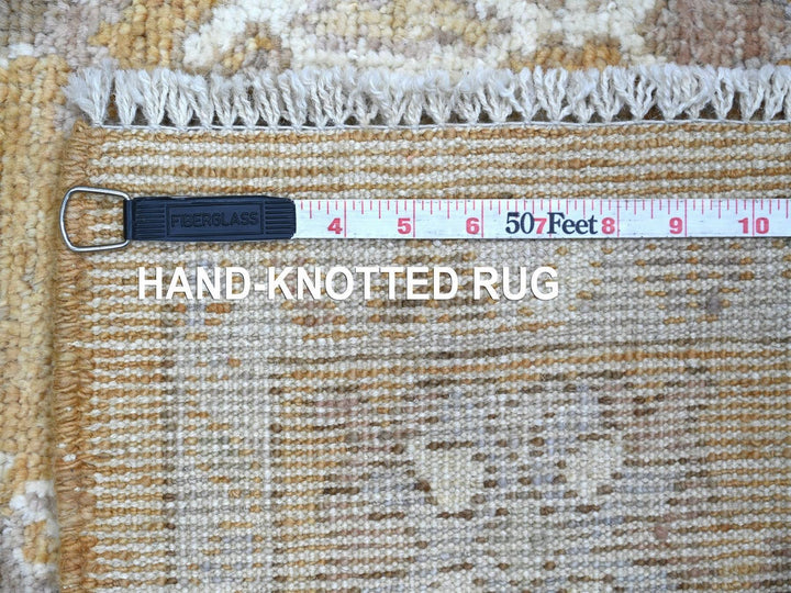 4'2" x 6'0" New Hand Knotted Brown Wool Rectangle Oriental Rug - MOA10222294