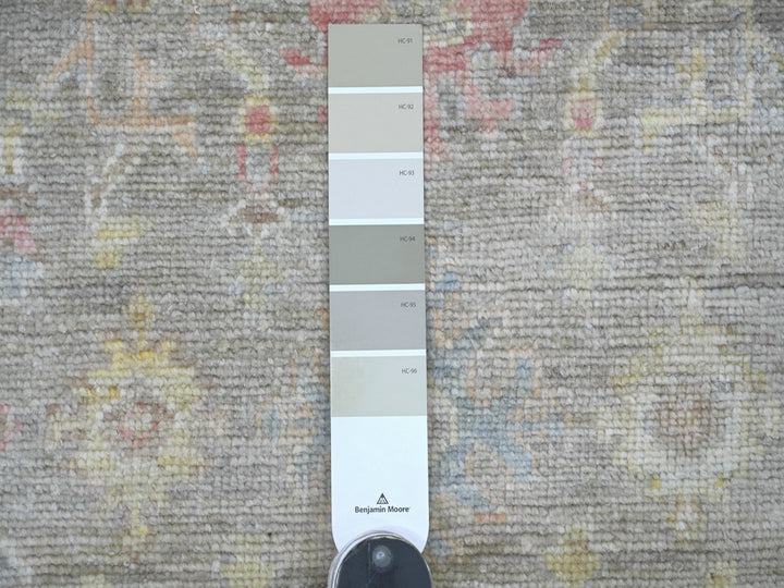 4'2" x 10'0" New Hand Knotted Brown Wool Runner Oriental Rug - MOA10222296