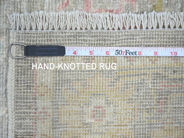 4'2" x 10'0" New Hand Knotted Brown Wool Runner Oriental Rug - MOA10222296