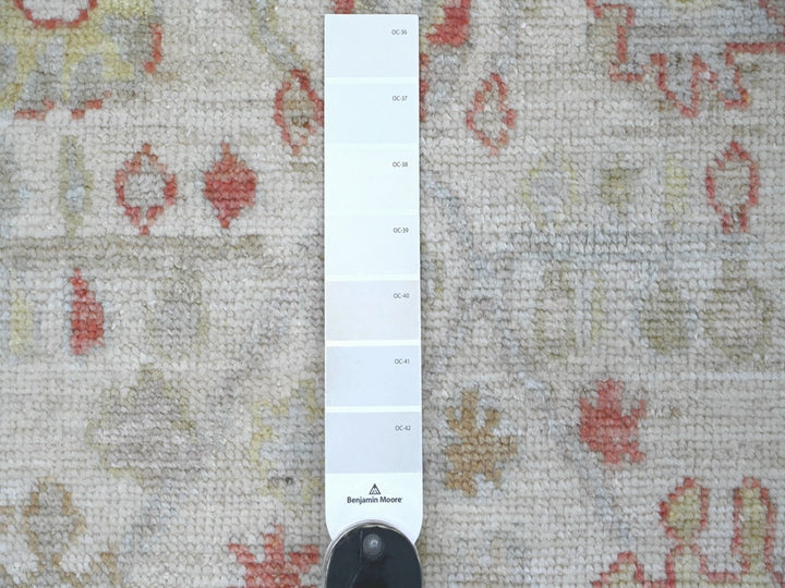 4'0" x 8'3" New Hand Knotted Ivory Wool Runner Oriental Rug - MOA10222302