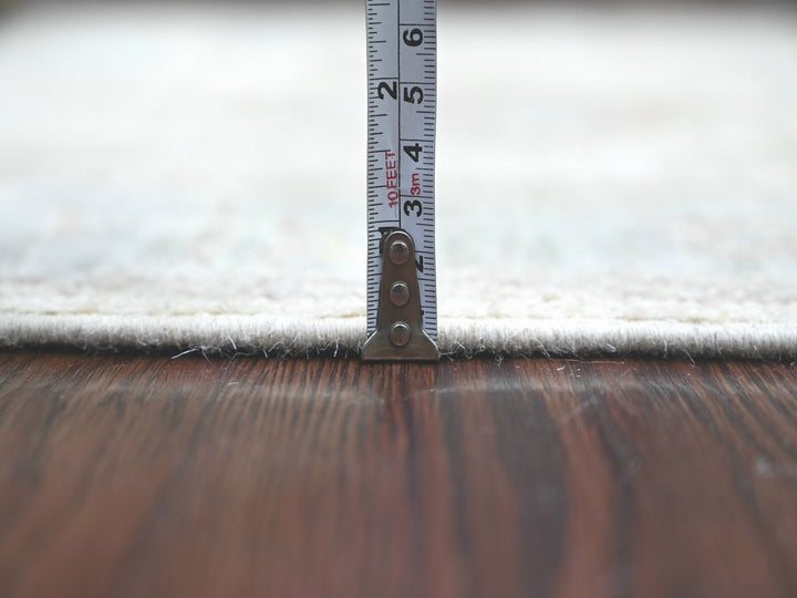 2'8" x 19'2" New Hand Knotted Ivory Wool Runner Oriental Rug - MOA10222307